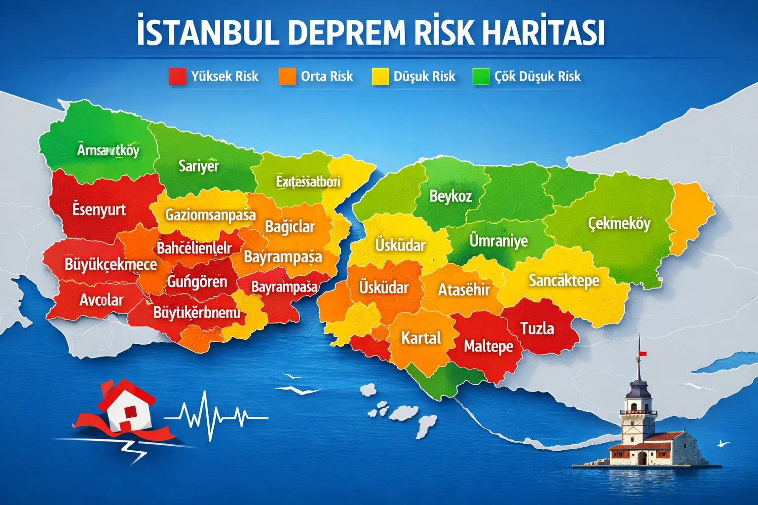 İstanbul Deprem Haritası – Hangi İlçeler Riskli?