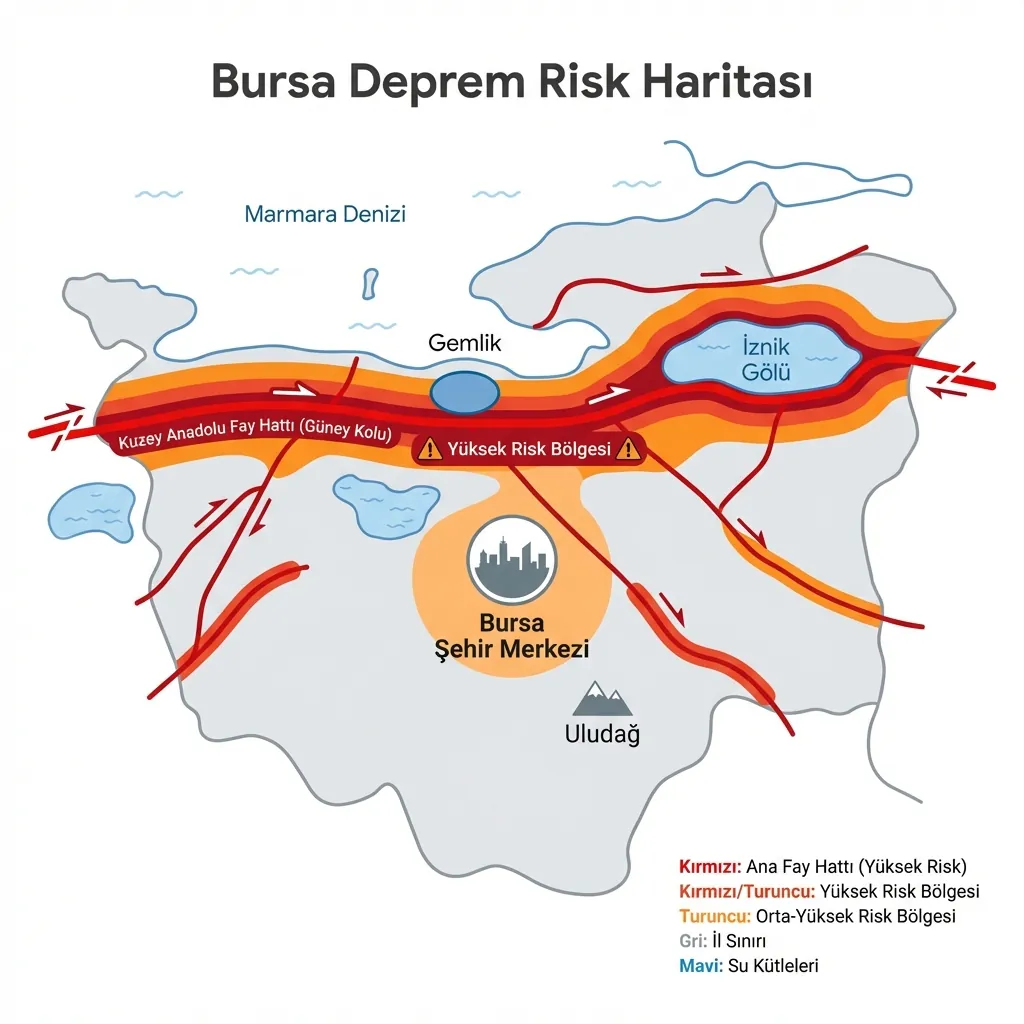Bursa deprem risk haritası ve Gemlik fayı