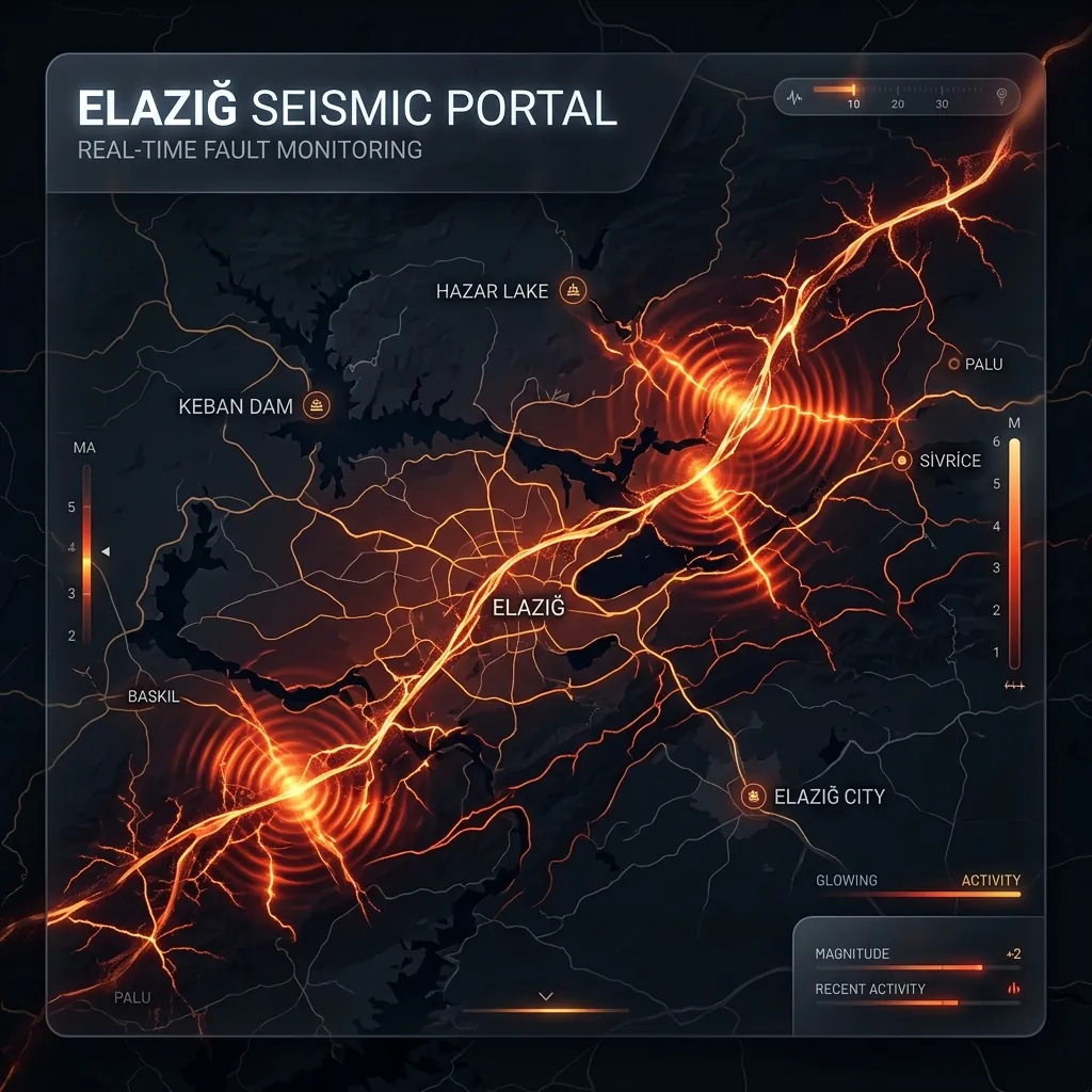 Elazig deprem risk haritası ve fay hattı